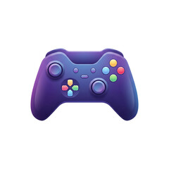 Purple gaming controller gamepad icon for video games and entertainment © Element Lab