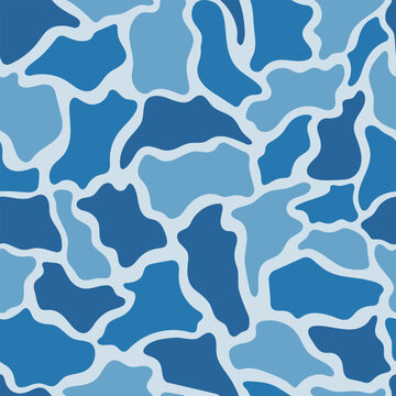 High-Resolution Marine Camouflage Swatch: Vector Repeat Pattern for Off-Shore Fishing Jerseys and Boat Wraps