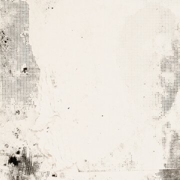 Abstract textured background with distressed halftones and smudges
