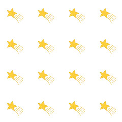 Seamless pattern set of cute celestial space and weather icons PNG background © Yeoha