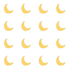 Seamless pattern set of cute celestial space and weather icons PNG background © Yeoha