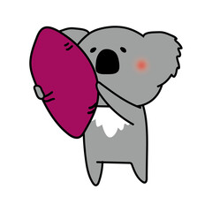 大きなサツマイモとコアラ © てがきっず