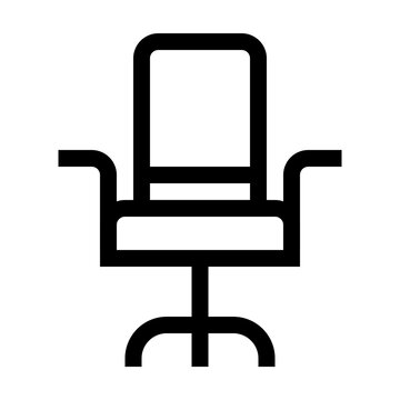 Gaming Chair Outline style, animation icon for social media, presentations, videos, websites, etc. No background, Alpha channel.