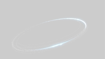 Glowing blue light trail circle with sparkling particles on transparent background. Luminous magic swirl ring with shiny glitter and futuristic energy effect © Маша ОМЕЛЬЧЕНКО