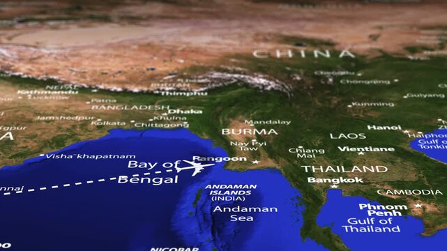 Flight From Nairobi KENYA to Taipei CITY Taiwan with flag pins