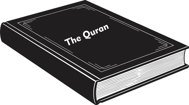 The Quran, central religious text of Islam, believed by Muslims to be a revelation directly from Allah. PNG