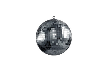 Fototapeta premium Large Hanging Silver Disco Ball