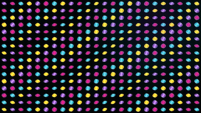 Vibrant Retro Pixel Grid Seamless Video Background
