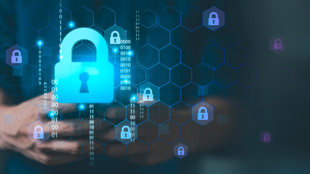Cybersecurity specialist protects sensitive data with encryption, secure access, authentication, network security, digital privacy, cyber defense, and information protection technology.