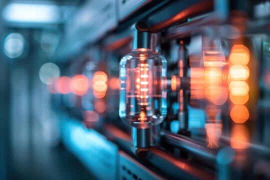 Future of diamond-based quantum networks with scientists developing cutting-edge technology in a high-tech research facility, paving the way for breakthroughs in quantum communication and computing.