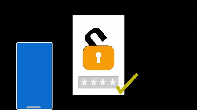 Two Factor Authentication 2FA Login with OTP Verification Code on Mobile - Stock Video