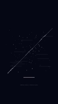 Digital Glitch Abstract Animation with Cyberpunk Wireframe Shapes