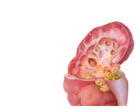 Kidney stones, illustration