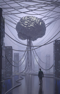 Artificial intelligence, conceptual illustration