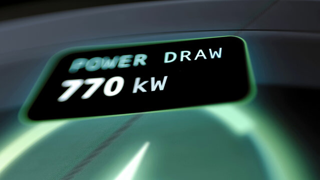 Power draw panel shows 770 kW
