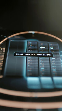 RK-01 rack label shows 78 percent load