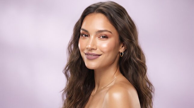Beautiful smiling model