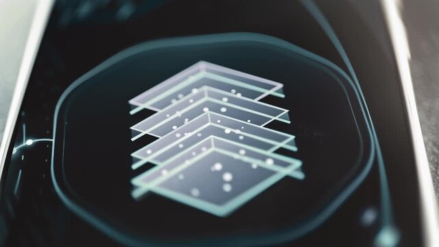 Layered circuit boards visualize computing architecture