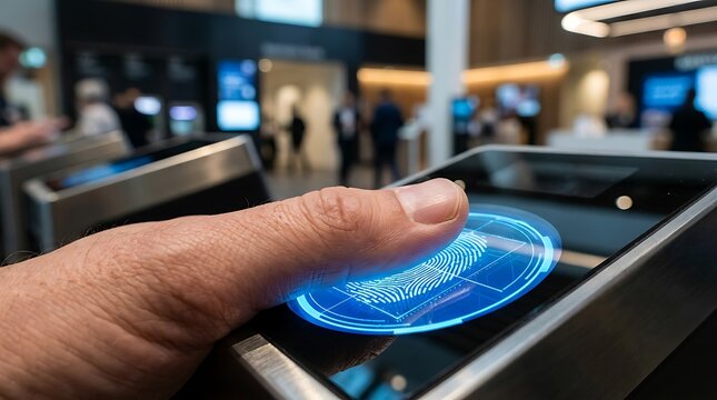 Fingerprint biometric scanner for secure building access control