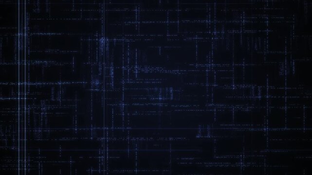 Digital data network lines displaying abstract cyber grid