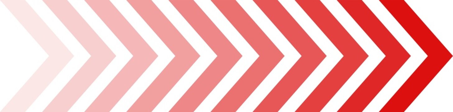 Red chevron arrow background. Directional pattern for movement, progress, speed, navigation and modern graphic design with transparent background.