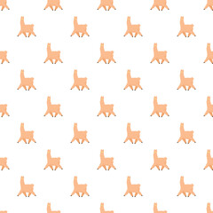 Fototapeta premium Cute cartoon llama repeating pattern creating a fun animal background