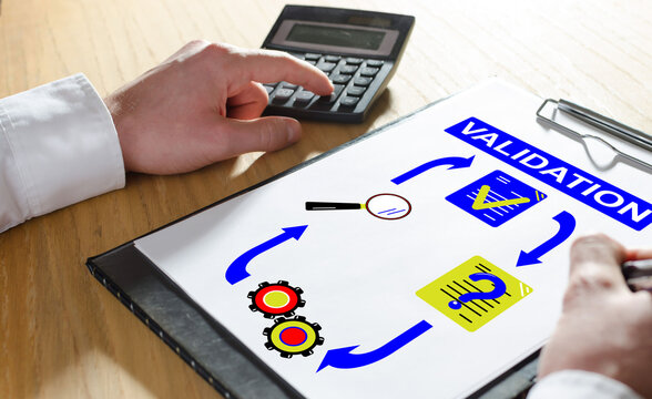 Validation concept on a clipboard