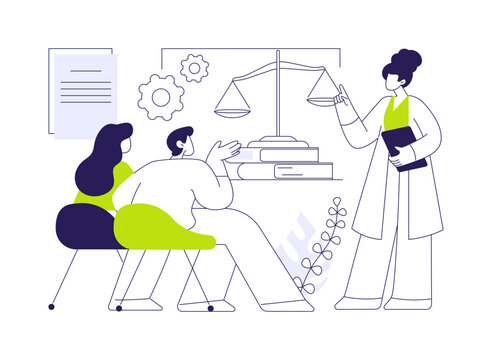 Legal advice for business isolated cartoon vector illustrations.