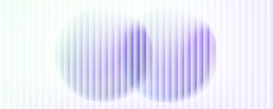 Abstract Background with Ripple Glass Effect. Smooth fluted lines and color gradient circles. Blurred round shapes for modern creative graphic design. Vector illustration.