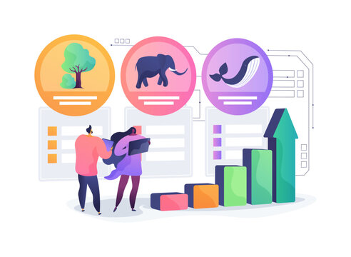 Biodiversity Restoration Plan abstract concept vector illustration.