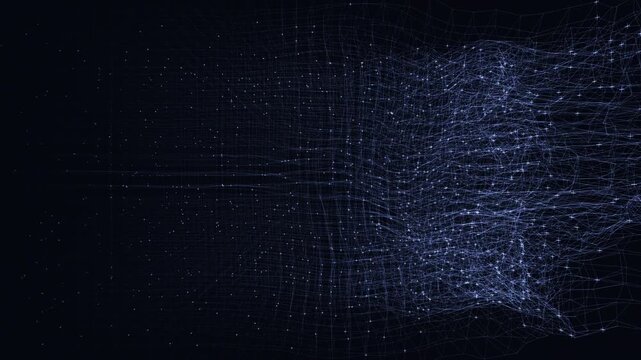 Topological data field and morphing quantum lattice seamless loop