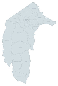Australian Capital Territory Administrative Map - Detailed Political Boundaries