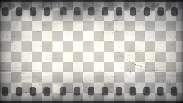 Abstract White Grey Checkerboard Grid Pattern With Minimal Geometric Retro Texture And Copy Space