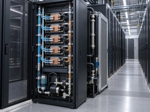 Liquid Cooling System for High Performance Data Center Servers
