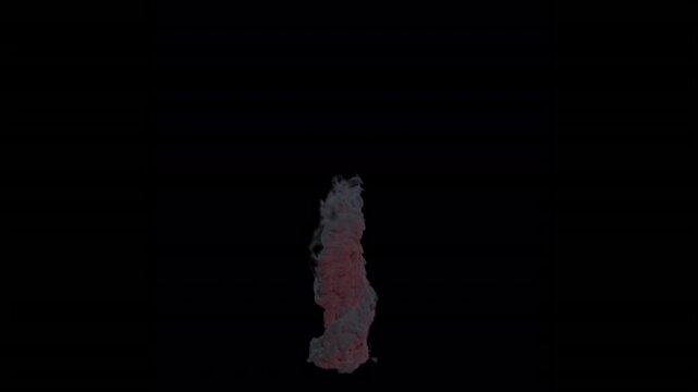 fire tornado swirling red vortex pillar smoke effect