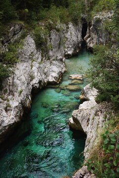 The magic of water in the Soča River Valley.