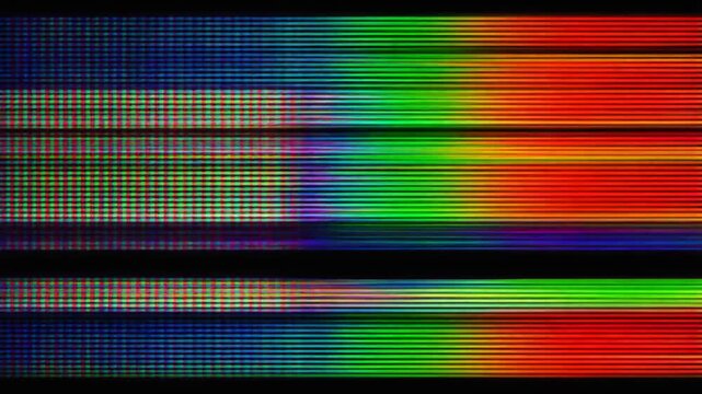 Digital Glitch and Television Interference Screen Artifacts