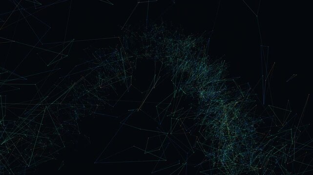 Neural network nodes reorganize in a seamless data matrix
