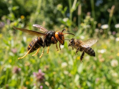 The Asian hornet is a new enemy of bees