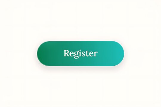 Elegant Teal and Green Gradient Register UI Button Vector