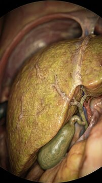Visceral ailment progression: hepatic disease, liver inflammation, jaundice symptom, cirrhosis development, fibrosis effect, steatosis condition, hepatitis pathogen, medical research, human anatomy.