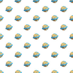 Planet saturn illustrations forming a repeating pattern on a white background © nsit0108