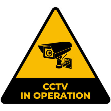 warning cctv surveillance camera sign