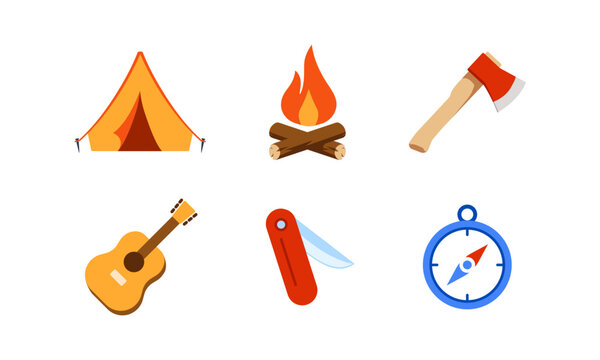 Camping Gear Icons