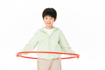 Boy with Red Hula Hoop © CaoBaoTran