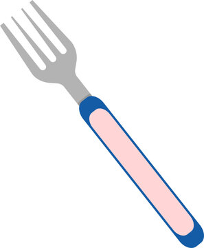 plastic fork isolated on white