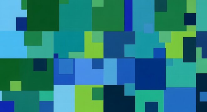 Colorful abstract geometric pixel art design