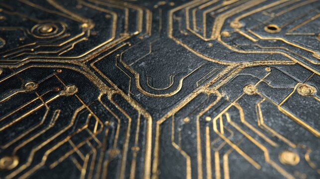 Golden circuit board electronic components