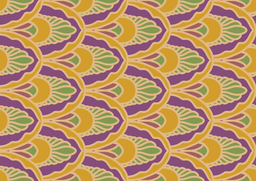 Geometric / Ikat thai style ethnic oriental seamless pattern traditional Design for background,carpet,wallpaper,clothing,wrapping,Batik,fabric, illustration.embroidery style.