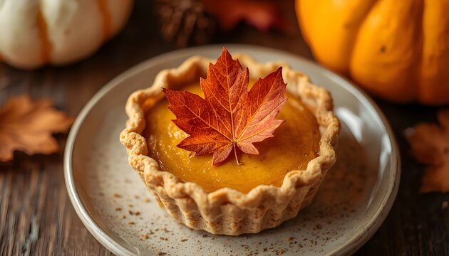 pumpkin pie with pumpkin